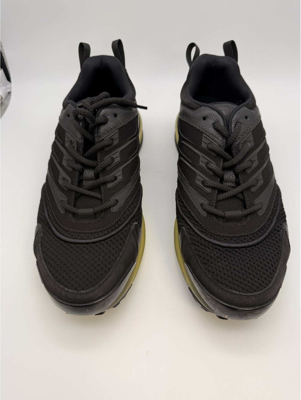 Givenchy Men's Black Mesh and Leather Sneakers Size 44